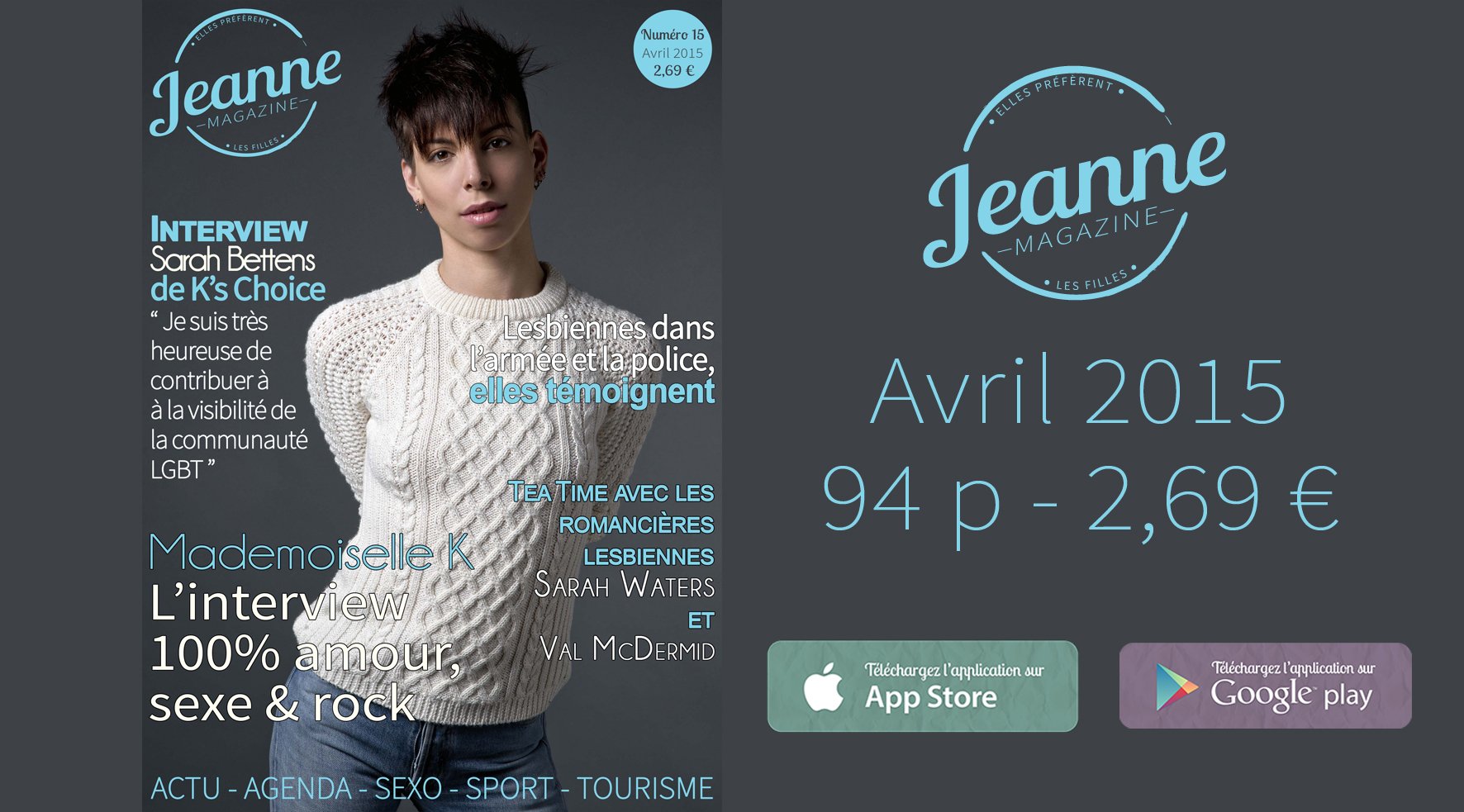 Sortie de Jeanne Magazine n°15 – avril 2015 - Jeanne Magazine